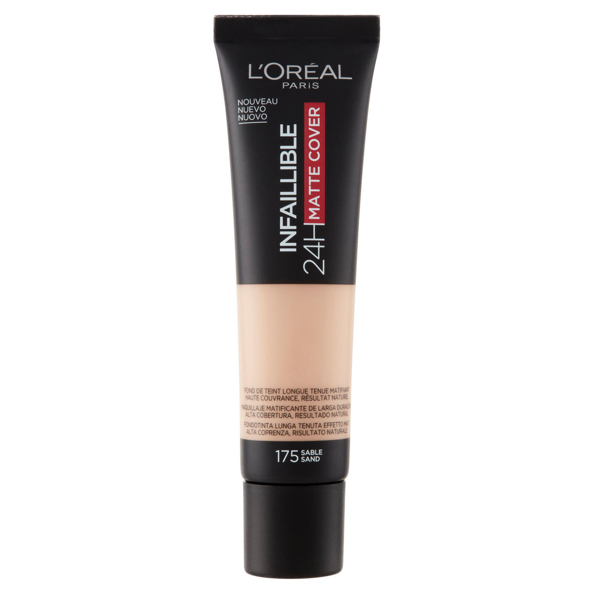 L'Oréal Paris Infaillible 24h Mat Cover Fondotinta Coprente Finish Matte Lunga Durata 175 Sable (25531897)