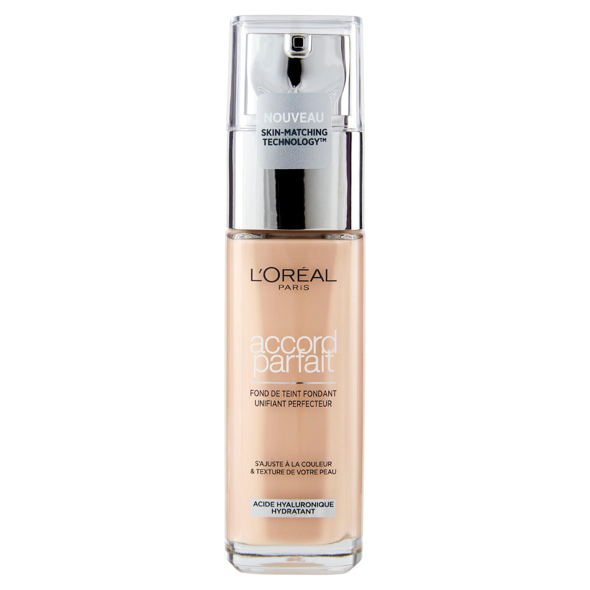 L'Oréal Paris Accord Parfait, Fondotinta Liquido con Acido Ialuronico, 2.N Vanille/Vanilla, 30 ml (25531671)