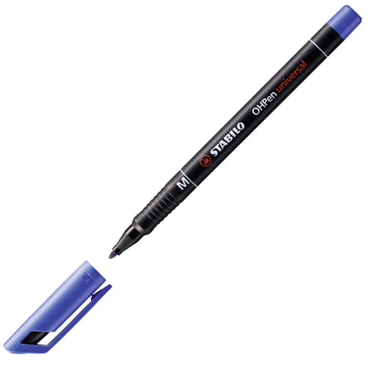 Marcatore - STABILO OHPen universal Permanente - Tratto Medio (1 mm) - Blu (25534223)