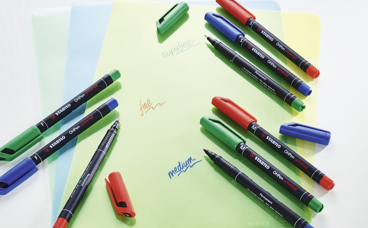 Marcatore - STABILO OHPen universal Permanente - Tratto Superfine (0,4 mm) - Rosso (25534267)