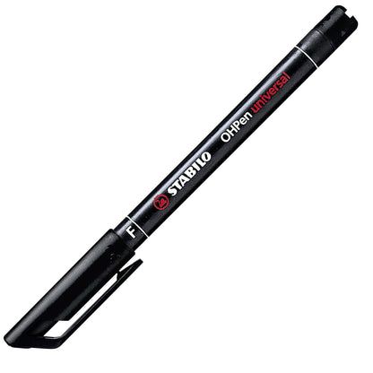 Marcatore - STABILO OHPen universal Permanente - Tratto Fine (0,7 mm) - Nero (25534186)