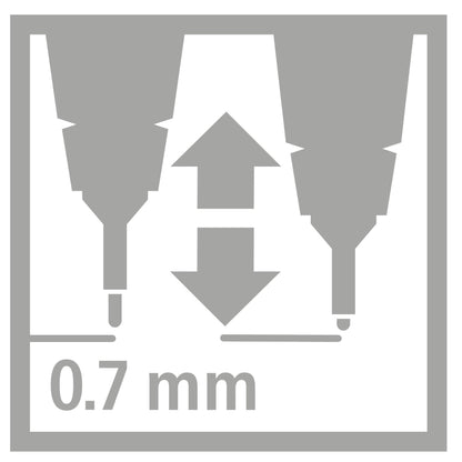 Fineliner con punta ammortizzata - STABILO SENSOR M - Tratto Medio (0,7 mm) - Rosa (25529343)