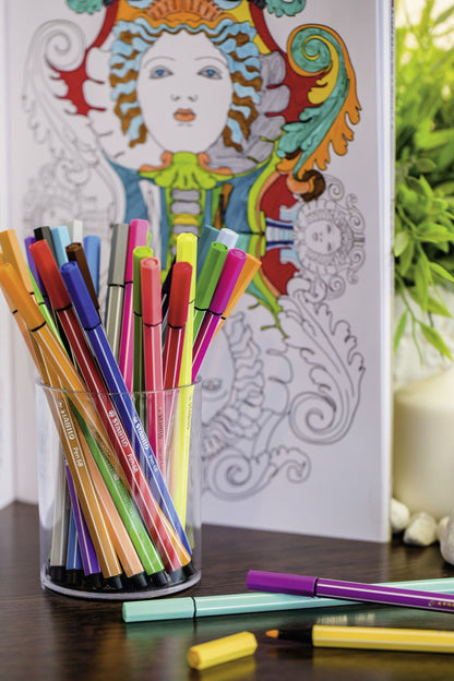 Pennarello Premium - STABILO Pen 68 - Scatola in Metallo da 30 - Colori assortiti (25574389)