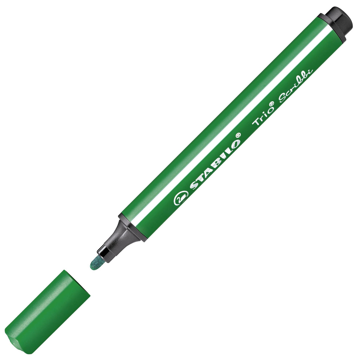 Pennarello triangolare con punta ammortizzata - STABILO Trio Scribbi - Verde (25578034)