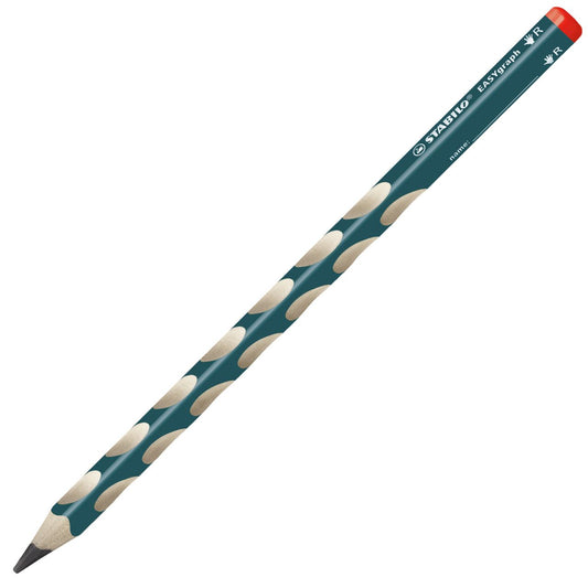 Matita Ergonomica triangolare - STABILO EASYgraph per Destrimani in Petrolio - Gradazione HB (25544989)