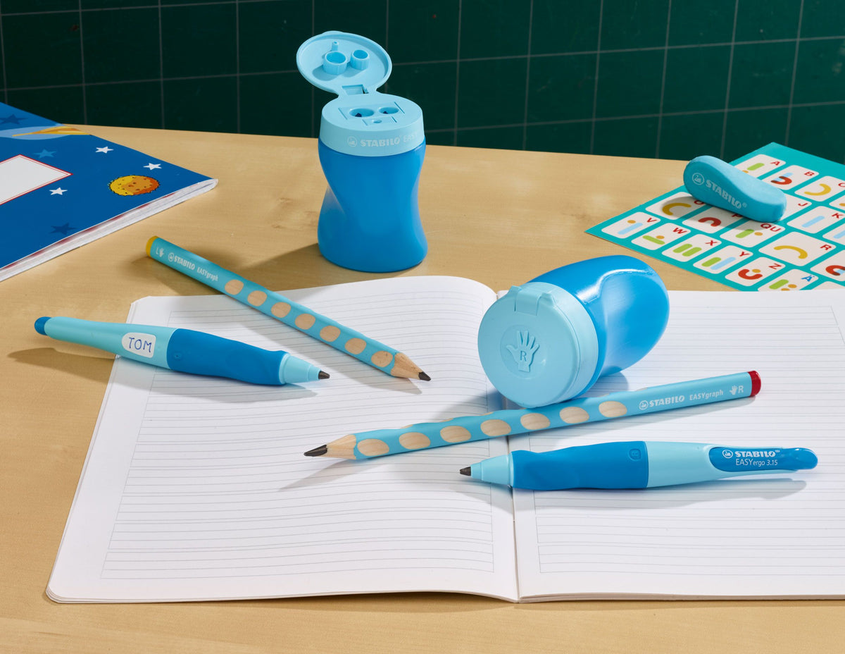 Temperamatite Ergonomico - STABILO EASYtemperino per Destrimani - Azzurro (25610152)