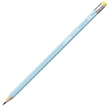 Matita in grafite - STABILO Pencil 160 con gommino - Blu - Gradazione HB (25545195)
