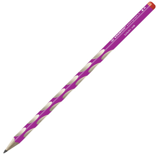 Matita Ergonomica triangolare - STABILO EASYgraph S per Destrimani in Rosa - Gradazione HB (25545107)