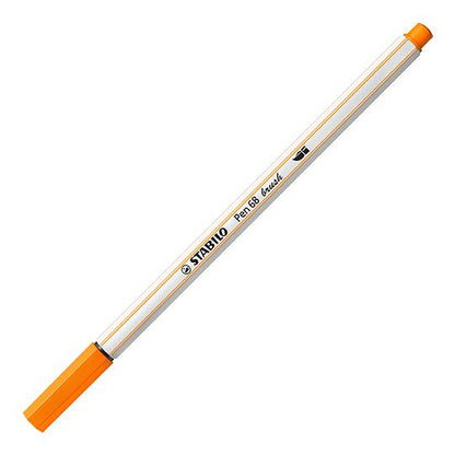 Pennarello Premium con punta a pennello - STABILO Pen 68 brush - Arancione (25575564)