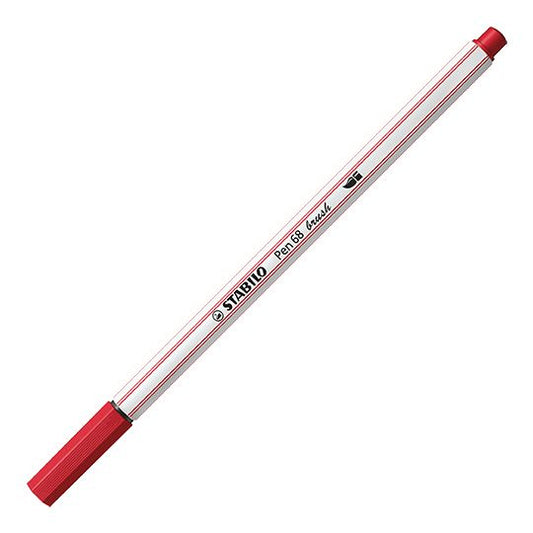 Pennarello Premium con punta a pennello - STABILO Pen 68 brush - Rosso Scuro (25576475)