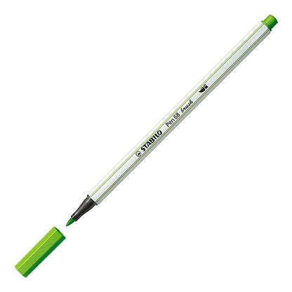 Pennarello Premium con punta a pennello - STABILO Pen 68 brush - Verde Foglia (25576781)