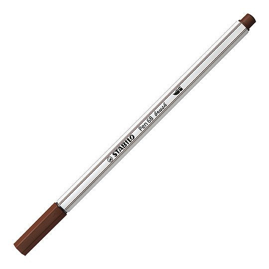 Pennarello Premium con punta a pennello - STABILO Pen 68 brush - Bruno (25576072)