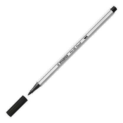 Pennarello Premium con punta a pennello - STABILO Pen 68 brush - Astuccio da 12 - con 12 colori assortiti (25575750)