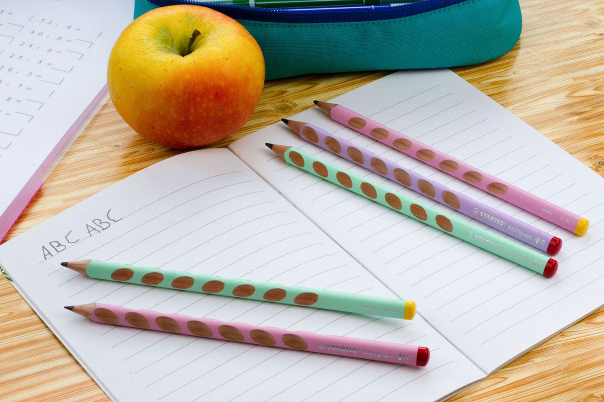 Matita Ergonomica triangolare - STABILO EASYgraph per Mancini in Rosa Pastel - Gradazione HB (25545048)