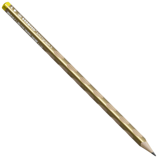 Matita Ergonomica triangolare - STABILO EASYgraph S Metallic per Mancini in Oro - Confezione da 6 - Gradazione HB
 (25545079)