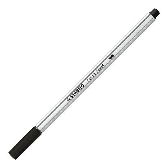 Pennarello Premium con punta a pennello - STABILO Pen 68 brush - ARTY - Astuccio da 18 - Colori assortiti (25575606)