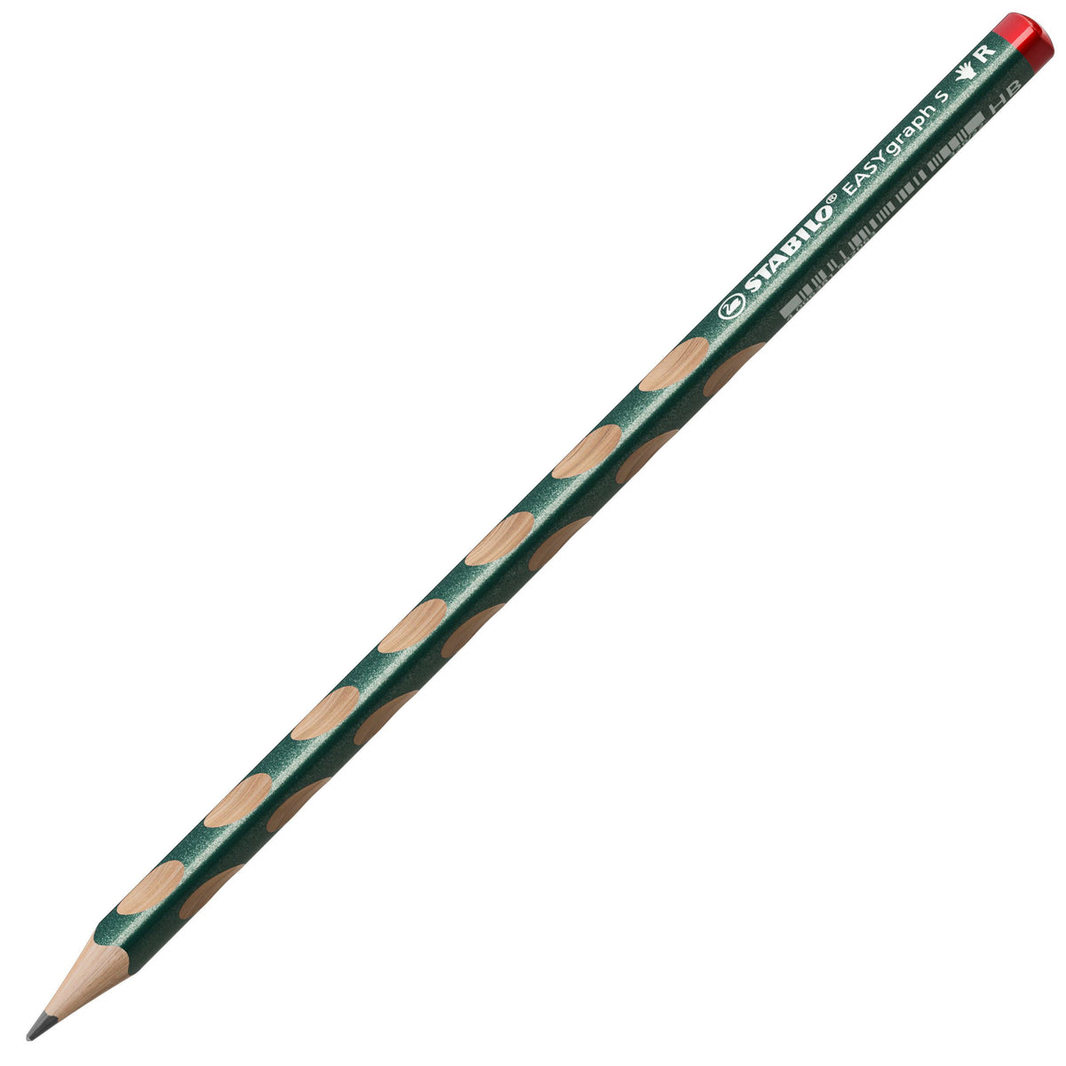 Matita Ergonomica triangolare Sottile - STABILO EASYgraph S Metallic per Destrimani in Verde metallizzato - Gradazione HB (25545148)