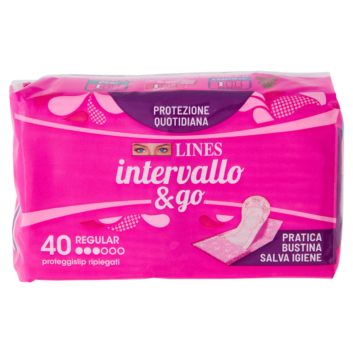 Lines intervallo & go Regular proteggislip ripiegati 40 pz (25533772)
