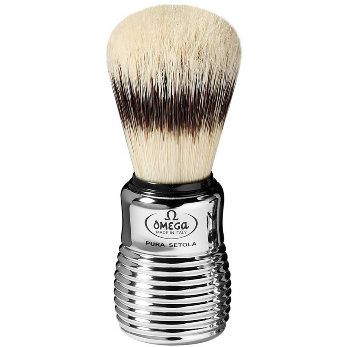 OMEGA - PENNELLO DA BARBA CROMATO IN PURA SETOLA (25565464)