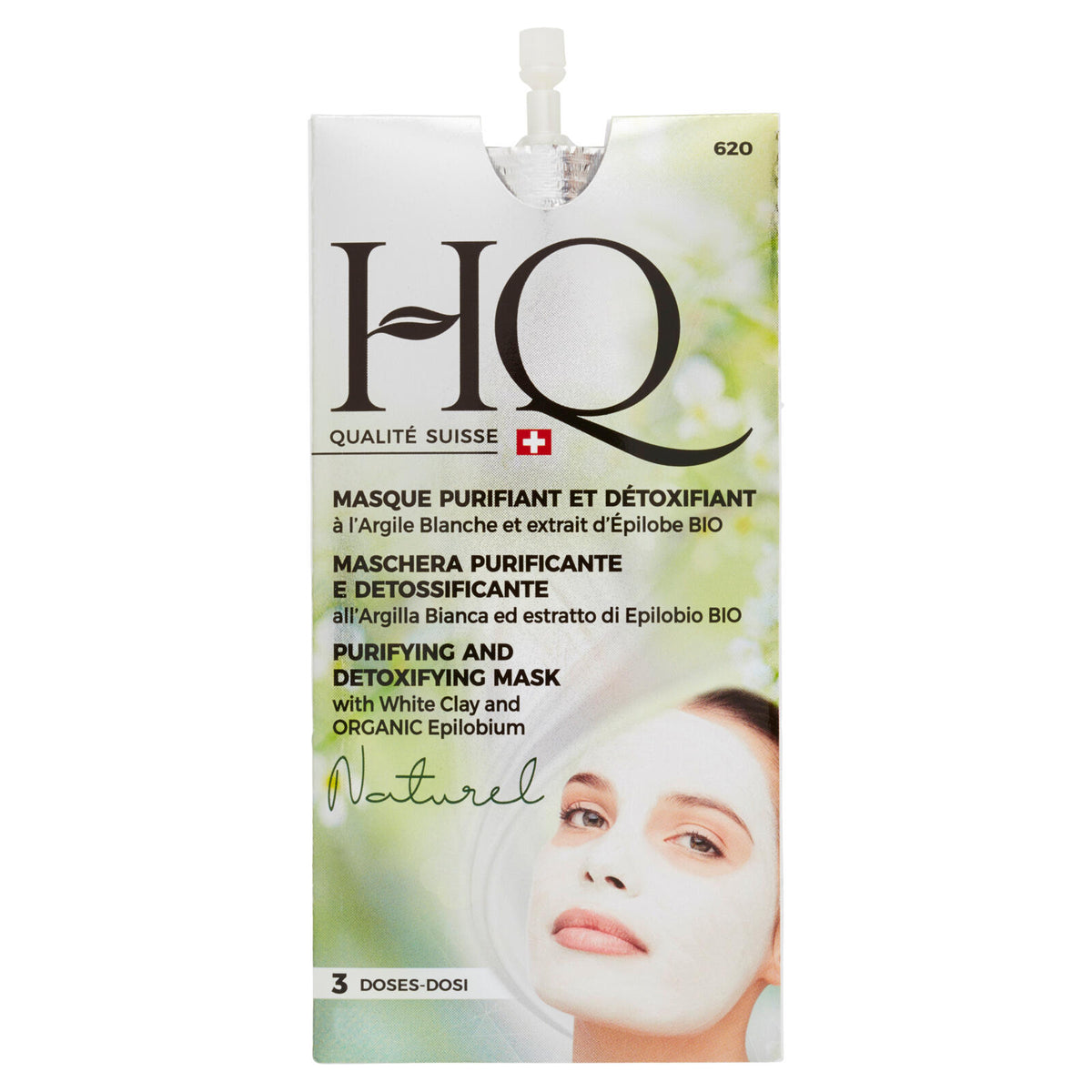 HQ Maschera Purificante e Detossificante all'Argilla Bianca ed estratto di Epilobio Bio 15 ml (25531044)